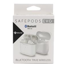 Meliconi Sluchátka , 497415 WH SAFE PODS EVO, bezdrátová, Bluetooth 5.0, True Buds, nabíjecí pouzdro, barva bílá