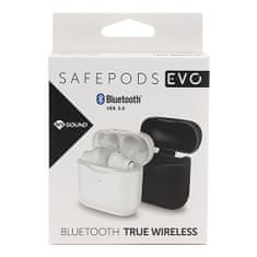 Meliconi Sluchátka , 497416 BK SAFE PODS EVO, bezdrátová, Bluetooth 5.0, True Buds, nabíjecí pouzdro, barva černá