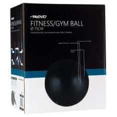 Greatstore Avento Fitness/gymnastický míč průměr 75 cm černý