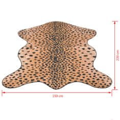 Greatstore Tvarovaná rohož 150x220 cm potisk gepard