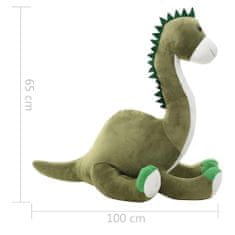 Greatstore Plyšový dinosaurus brontosaurus k mazlení šedý