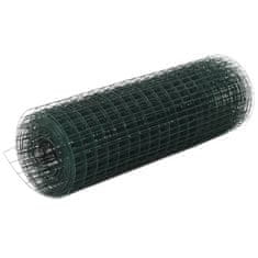 Greatstore Pletivo ke kurníku ocel PVC vrstva 25 x 0,5 m zelené