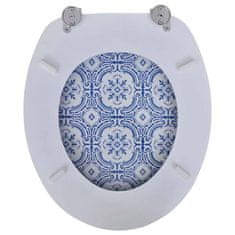 Vidaxl WC sedátka s víky 2 ks MDF porcelán