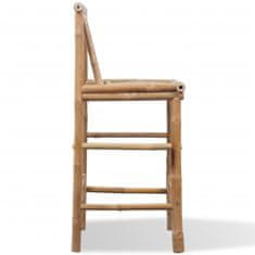 Vidaxl Barové židle 2 ks bambus