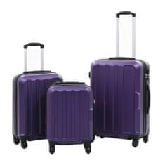 Vidaxl VidaXL Hard Case Set 3 kusy Purple ABS