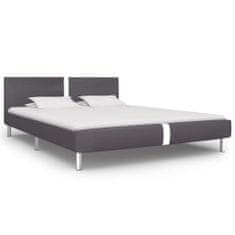 Greatstore Rám postele šedý umělá kůže 180 x 200 cm