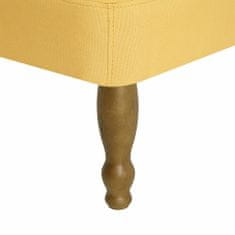 Greatstore Francouzská křesla 2 ks žlutá textil