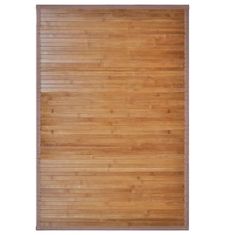 Greatstore Bambusové koupelnové předložky 4 ks 60 x 90 cm hnědé