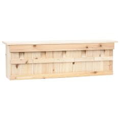 Greatstore Ptačí budka pro vrabce 5 komůrek 68 x 15 x 21 cm jedlové dřevo