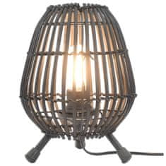 Greatstore Stolní lampa vrba černá 60 W 20 x 27 cm E27