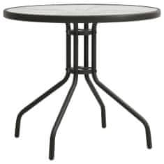 Vidaxl Balkónový stolek antracitový Ø 80 x 71 cm ocel