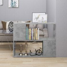 Greatstore TV stolek betonově šedý 80 x 24 x 63 cm dřevotříska