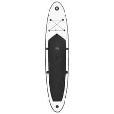 Greatstore Nafukovací SUP paddleboard s plachtou černo-bílý