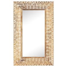 Vidaxl Ručně vyřezávané zrcadlo 80 x 50 x 11 cm masivní mangovník