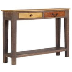 Greatstore Konzolový stolek z masivního dřeva 118 x 30 x 80 cm vintage