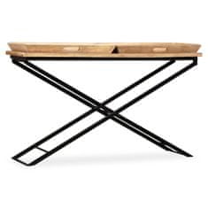 Greatstore Konzolový stolek z masivního mangovníkového dřeva 130x40x80 cm