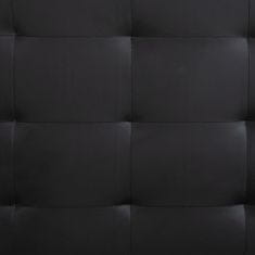 Greatstore Rám postele černý umělá kůže 200 x 160 cm