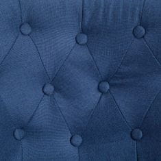 Greatstore Francouzské křeslo modré textil