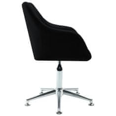 Vidaxl Otočná kancelářská židle, černá, látka