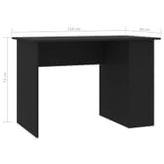 Greatstore Psací stůl černý 110 x 60 x 73 cm dřevotříska