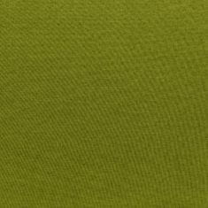 Greatstore Dílčí podnožka s poduškou textil zelená