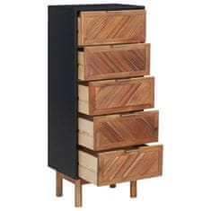 Greatstore Příborník 45 x 32 x 115 cm masivní akáciové dřevo a MDF