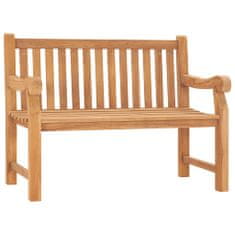 Greatstore Zahradní lavice 120 cm masivní teak