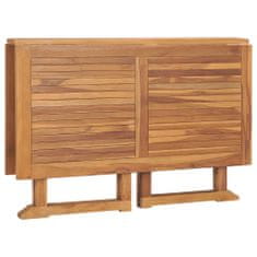 Vidaxl Skládací zahradní jídelní stůl 120 x 120 x 75 cm masivní teak