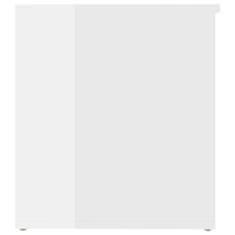shumee Úložná truhla bílá s vysokým leskem 84 x 42 x 46 cm dřevotříska