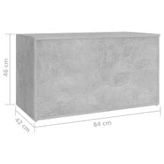 shumee Úložná truhla betonově šedá 84 x 42 x 46 cm dřevotříska