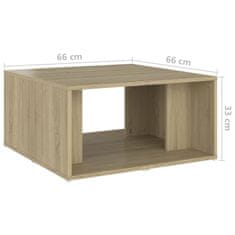 Greatstore Konferenční stolky 4 ks dub sonoma 33 x 33 x 33 cm dřevotříska