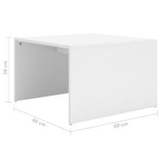 Vidaxl Sada 3 konferenčních stolků bílá 60 x 60 x 30 cm dřevotříska