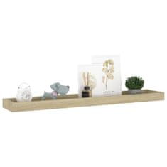 Greatstore Nástěnné police Loggia 2 ks dub 80 x 15 x 4 cm MDF