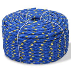 Greatstore Námořní lodní lano, polypropylen, 14 mm, 50 m, modrá