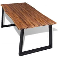 Greatstore Jídelní stůl z masivního akáciového dřeva 180 x 90 cm