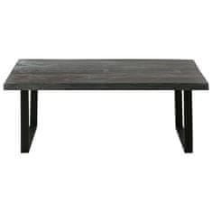 Greatstore Konferenční stolek z masivního dřeva mindi 102x56x41 cm šedý