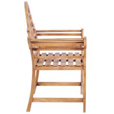 Greatstore Zahradní židle 2 ks 91 x 62 x 102 cm masivní teak