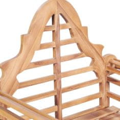 Greatstore Zahradní židle 2 ks 91 x 62 x 102 cm masivní teak