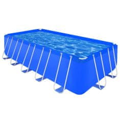 Greatstore Nadzemní bazén ocelový rám obdélníkový 540 x 270 x 122 cm