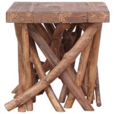 Greatstore Konferenční stolek z větví 40 x 40 x 40 cm masivní dřevo