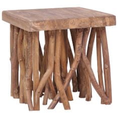 Greatstore Konferenční stolek z větví 40 x 40 x 40 cm masivní dřevo