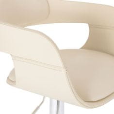 Greatstore Barová židle bílá umělá kůže