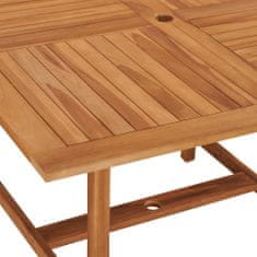 Greatstore Zahradní stůl 120 x 120 x 75 cm masivní teakové dřevo