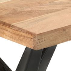 Greatstore Jídelní stůl 120 x 60 x 76 cm masivní akáciové dřevo