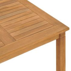 Greatstore Zahradní jídelní stůl 85 x 85 x 75 cm masivní teakové dřevo