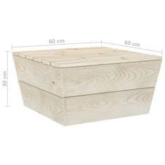 Greatstore Zahradní stůl 60 x 60 x 30 cm impregnované smrkové dřevo