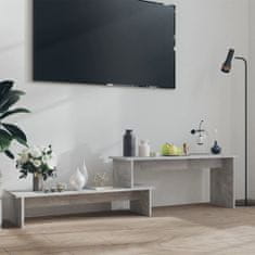 Greatstore TV stolek betonově šedý 180 x 30 x 43 cm dřevotříska