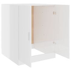 shumee Skříňka nad pračku bílá s vysokým leskem 71 x 71,5 x 91,5 cm