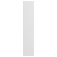 Greatstore Nástěnný botník bílý 60 x 18 x 90 cm dřevotříska