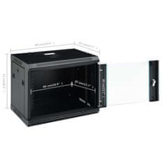 Greatstore 9U Nástěnná síťová rozvodná skříň 19" IP20 600 x 450 x 500 mm